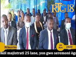 22 novanm 1995 22 novanm 2020 ap fè lekòl majistrati 25 lane, yon gwo seremoni òganize nan lokal EMA