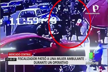 Cercado de Lima: fiscalizador patea en el vientre a ambulante durante operativo