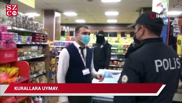 Kurallara uymayan markete ceza