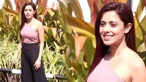 Nushrat bharucha snapped by media at private Terminal | FilmiBeat