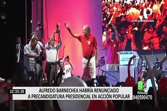 Barnechea habría desistido a precandidatura al interior de Acción Popular