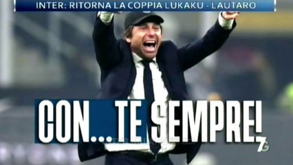VERSO INTER-TORINO:  CONTE RITROVA LA COPPIA TITOLARE LUKAKU-LAUTARO.