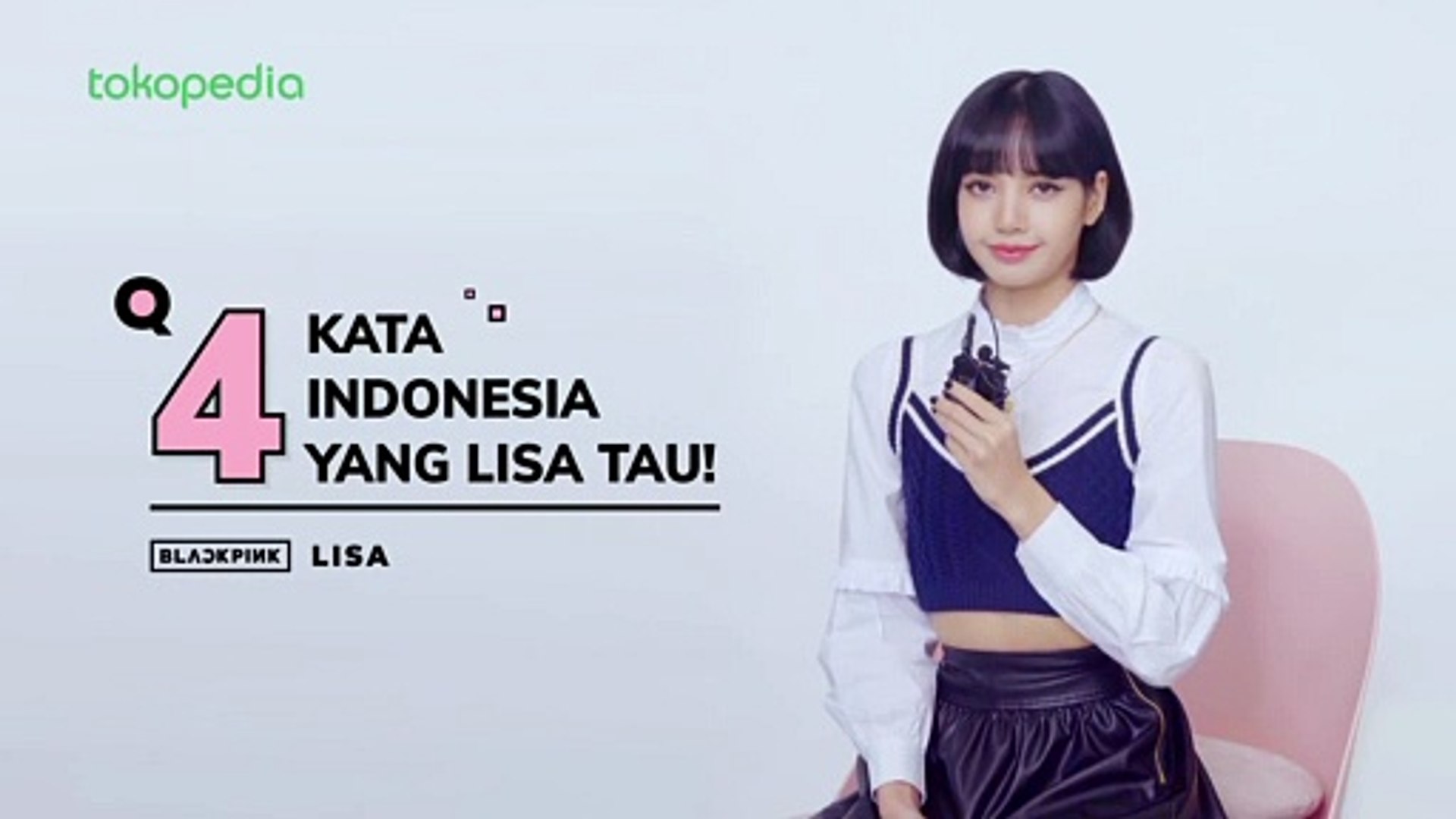 Blackpink Lisa 4 More Days On Tokopediawib Tv Show Video Dailymotion