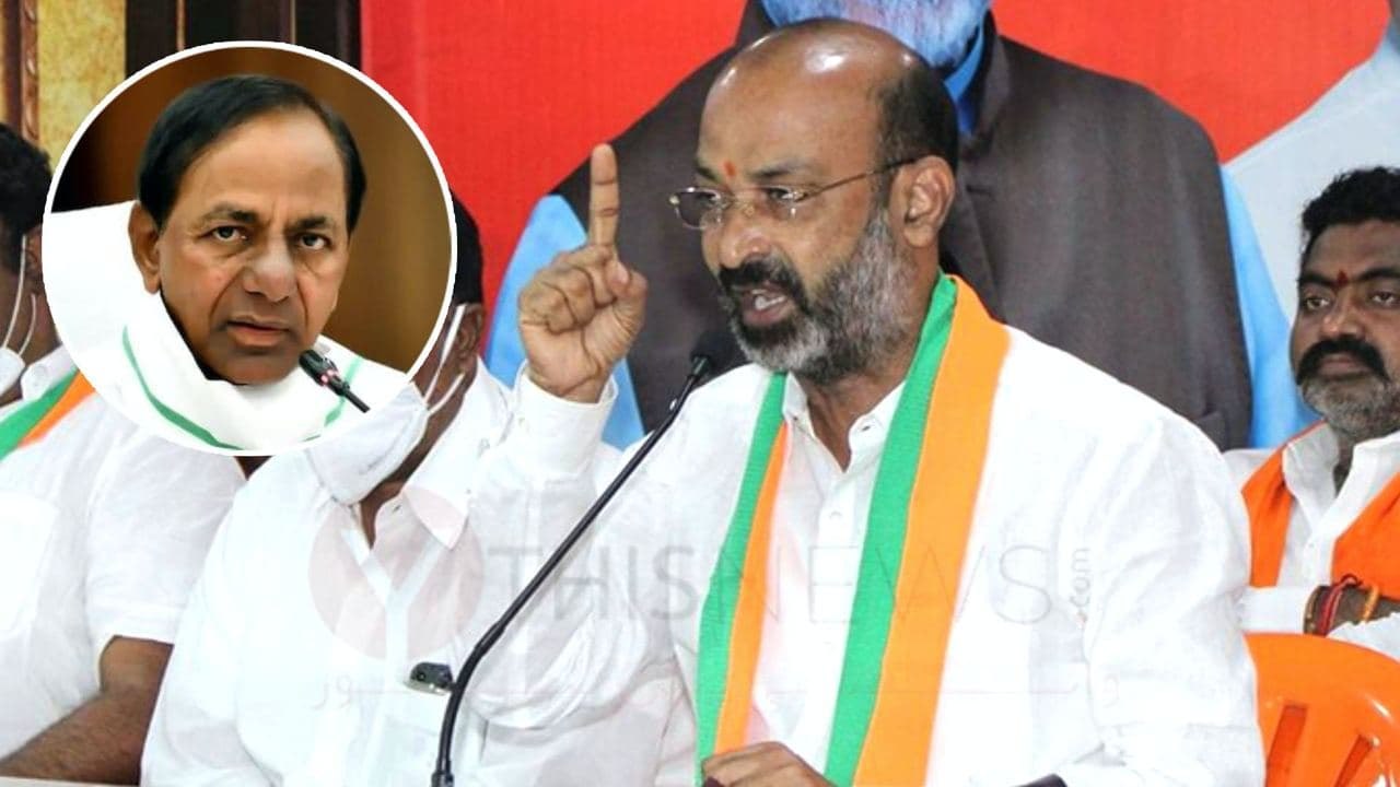 Bandi Sanjay Challenges CM KCR  బండి సంజయ్ చార్మినార్ టూర్‌తో హైదరాబాద్‌లో హైటెన్షన్...!!