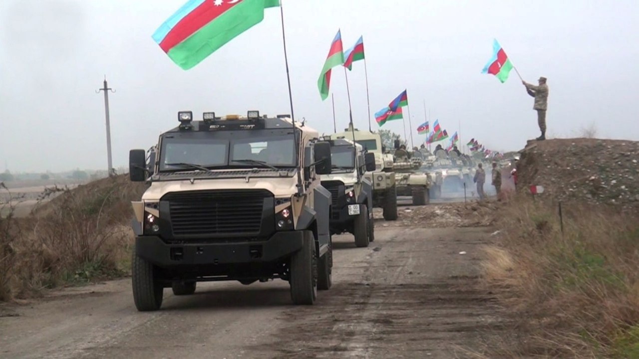 Azerbaijan enters Nagorno-Karabakh district after peace deal