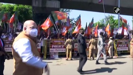 HM Shah arrives in Chennai to lay foundation stone of various development projects
