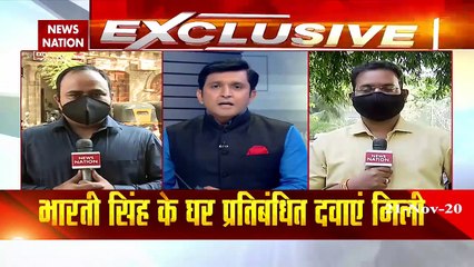 छापमेमारी में ड्रग्‍स मिलने के बाद भारती और उनके पति को साथ ले गई एनसीबी 