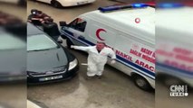 Polisim diyerek ambulans şoförünü darp etti | Video