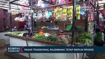 Pasar Tradisional Palembang Tetap Disiplin Prokes
