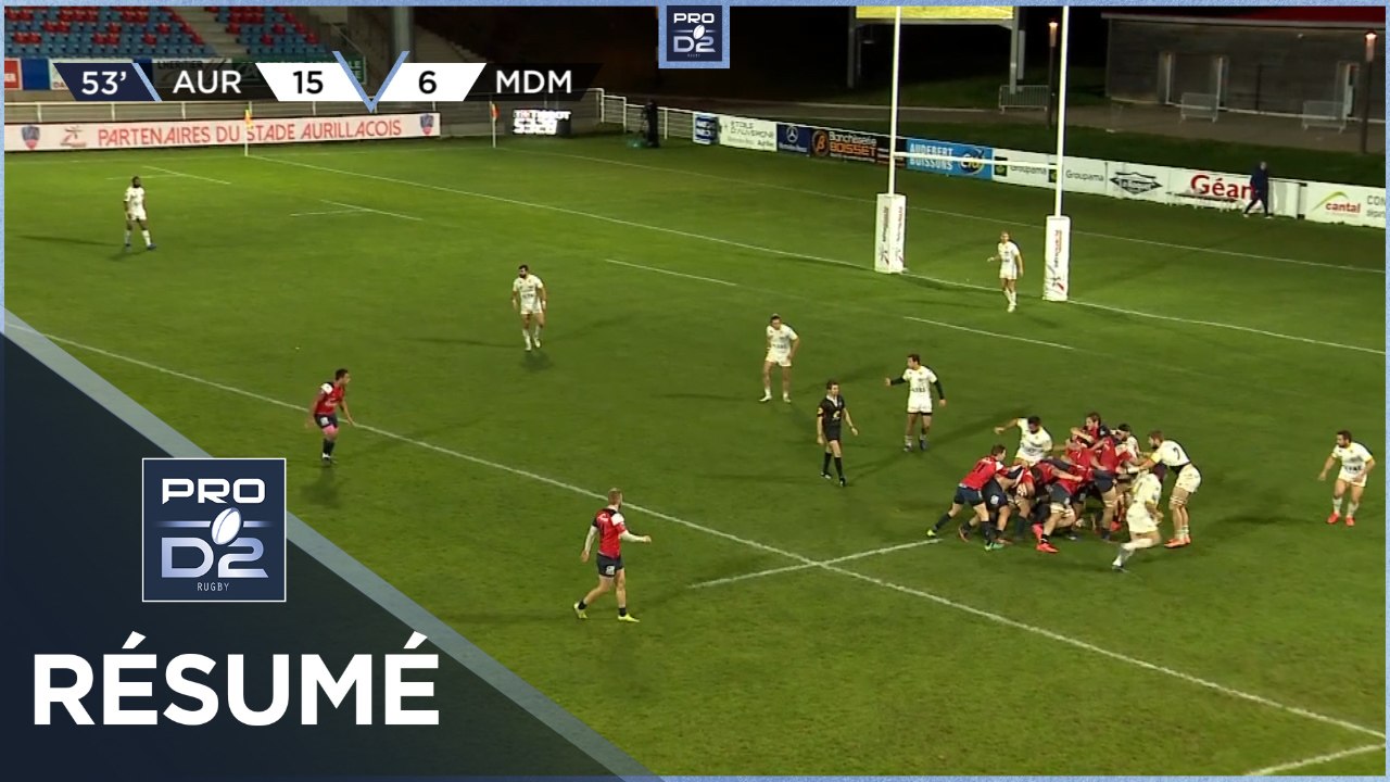 PRO D2 - Résumé Stade Aurillacois-Stade Montois: 32-11 - J10 - Saison 2020/2021