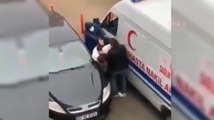 Ambulans şoförünü bu hale getirdi