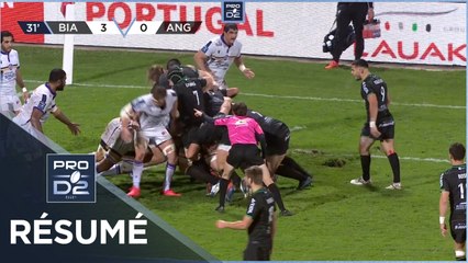 PRO D2 - Résumé Biarritz Olympique-SA XV Charente: 15-6 - J10 - Saison 2020/2021