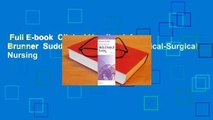 Full E-book  Clinical Handbook for Brunner  Suddarth's Textbook of Medical-Surgical Nursing