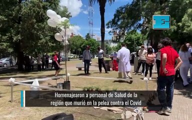 Homenajearon a personal de Salud de la región que murió en la pelea contra el Covid