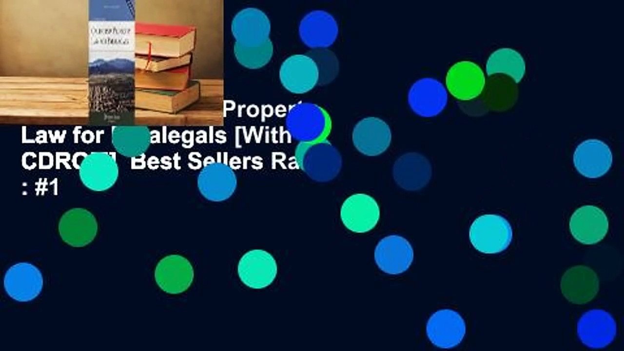[Read] California Property Law for Paralegals [With CDROM]  Best Sellers Rank : #1