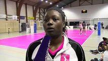 Safiatou Zongo après la défaite d'Istres Provence Volley contre Béziers