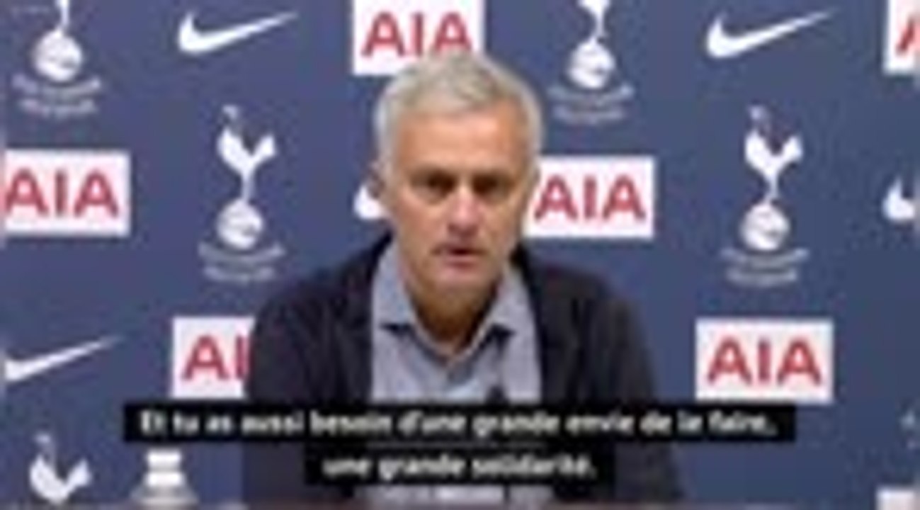 9e j. - Mourinho : "Je suis très content et très fier de mes joueurs"