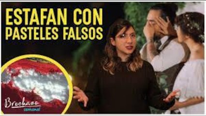 Estafan a pareja en su boda con pastel de unicel, ¡que no te pase!