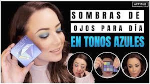 Sombra de ojos para el día en tonos azules