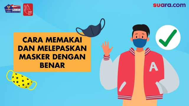 Videografis: Cara Memakai dan Melepas Masker dengan Benar