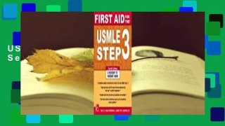First Aid for the USMLE Step 3  Best Sellers Rank : #2