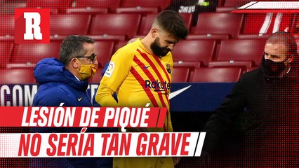 Lesión de Piqué no sería tan grave, aseguro presidente de la junta del Barca