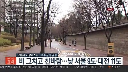 [날씨] 비 그치고 찬바람…중부·경북 한파주의보