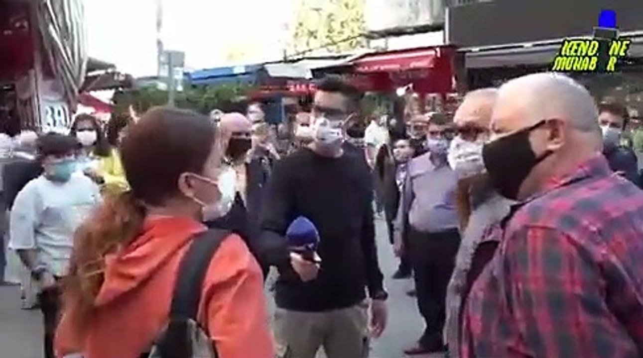 “Ülkeyi beğenmiyorsan Amerika’ya git, kapı orada” diyen kadına söyledikleri çevredekilerden alkış aldı!