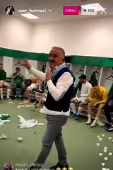 Bursaspor'da keyifler yerinde! Soyunma odasından sevinç görüntüleri