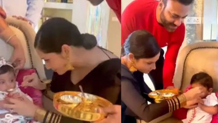 Ankita Lokhande ने Vicky के भांजे-भांजी को अन्नप्राशन पर यूं खिलाया खाना; खुद को कहा मामी |FilmiBeat