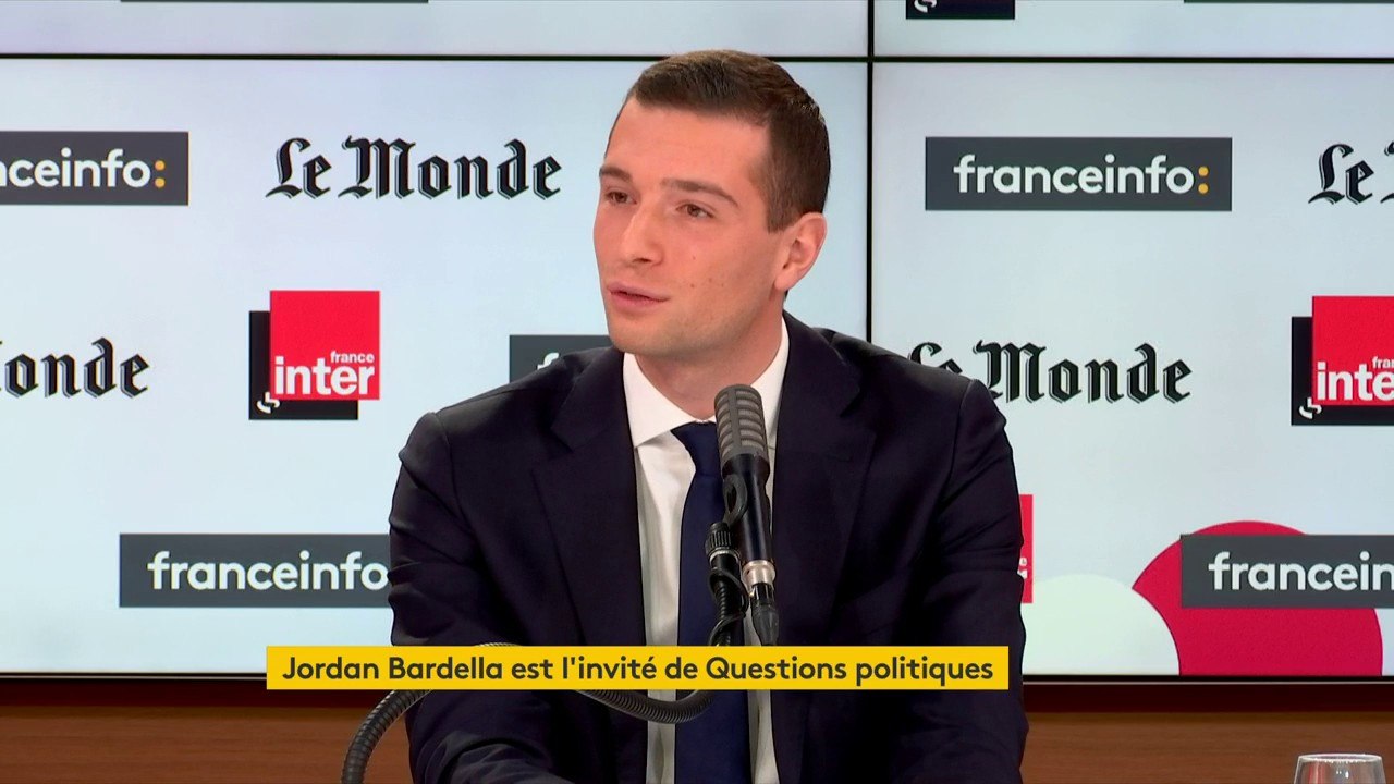 Jordan Bardella : "Je pense que beaucoup de gens ne nous aiment pas par conviction, ont peur de nous et de bonne foi. Mais ils ont surtout peur parce qu'ils ne nous connaissent pas."