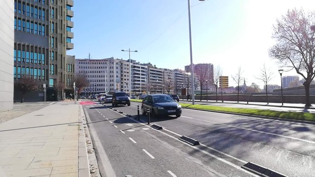 Manifestación de vehículos en Pamplona contra la 'Ley Celaá'