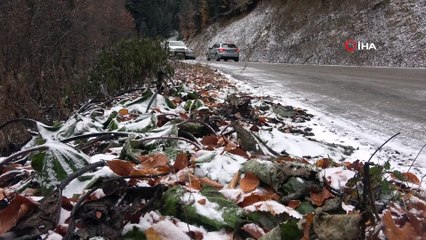 Yedigöller’e gelen tatilcilere kar engeli