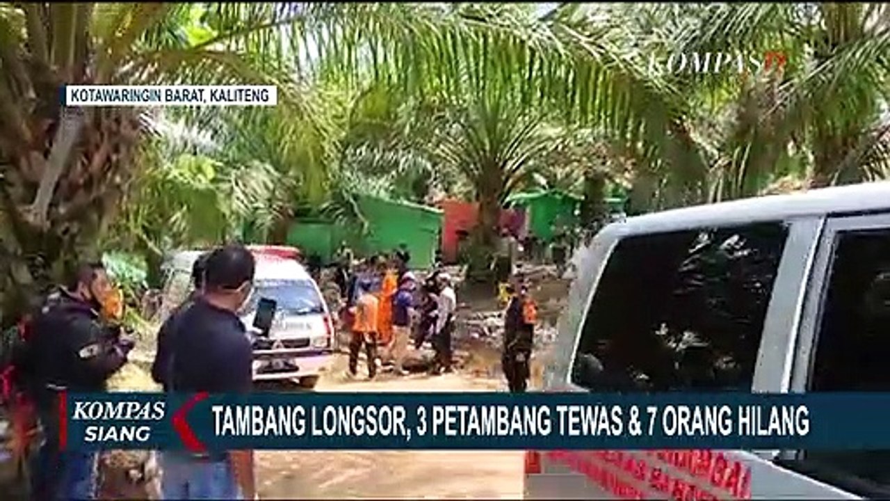 Pencarian Petambang Tertimbun Longsor di Tambang Emas Terhambat Cuaca Buruk