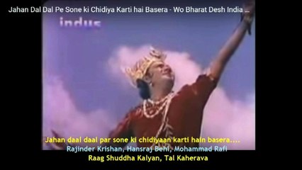 Jahan Dal Dal Per Sone Ki Chidiya Karti Hain Basera