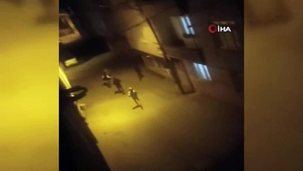 Kısıtlamaya uymayan gençler polisten böyle kaçtı