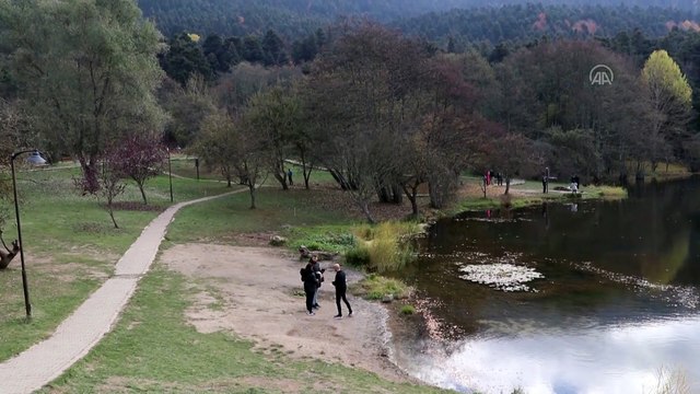 BOLU - Gölcük Tabiat Parkı'nda Kovid-19 salgını tedbirleri sessizliği