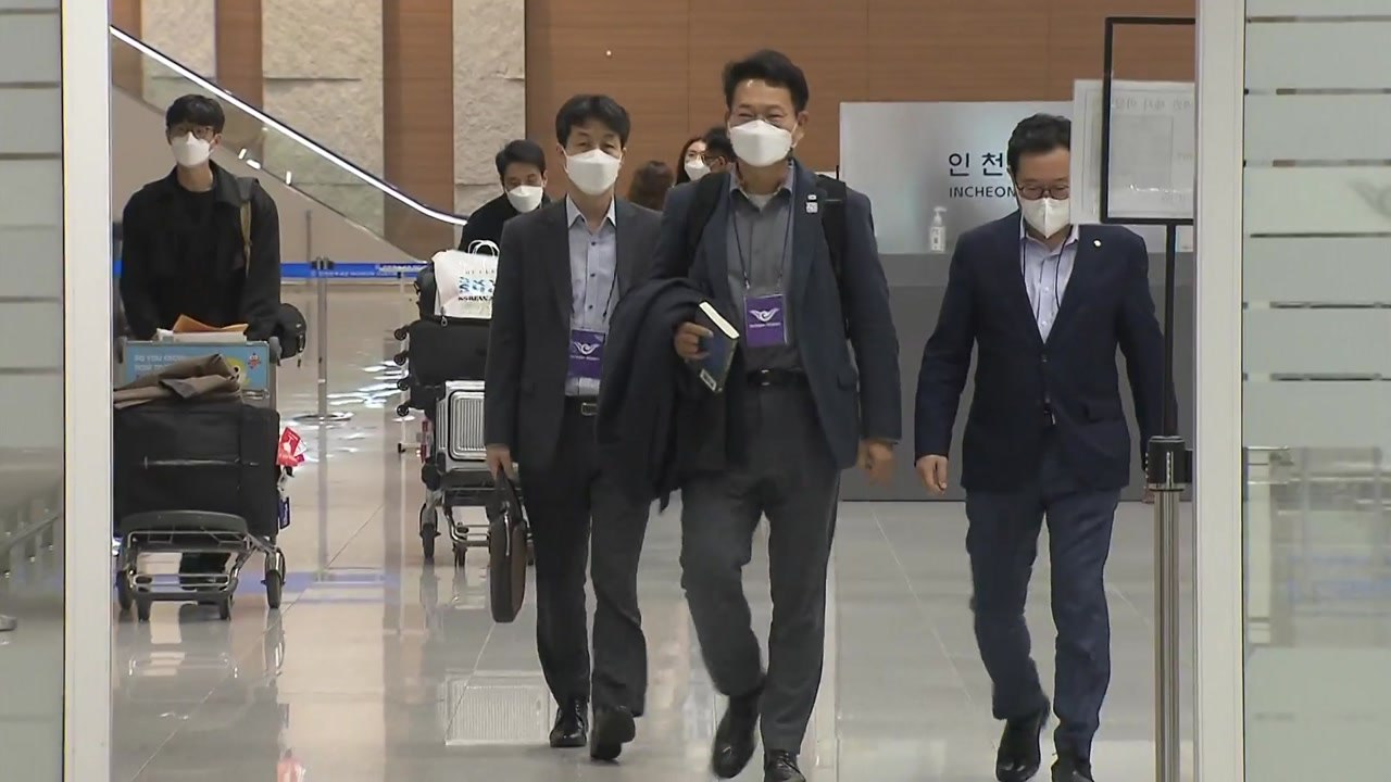 與 방미단 귀국...바이든 측과 한반도 현안 논의 / YTN