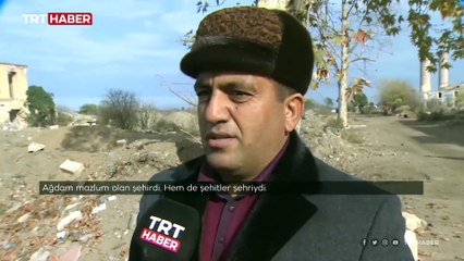 TRT Haber, Ağdam'daki tahribatı görüntüledi
