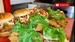 Crispy zinger burger & club sandwich at karachi food street