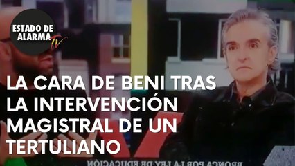 VEAN la cara de ELISA BENI tras la MAGISTRAL intervención de este tertuliano de LA SEXTA