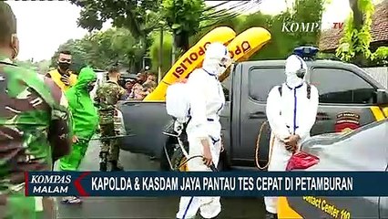 Pasca Acara FPI, Kapolda bersama Kasdam Jaya Pantau Pelaksanan Rapid Test Corona di Petamburan