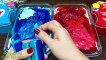 BLUE vs RED! Mixing Random into CLEAR Slime ! Satisfying Slime Video #1087
