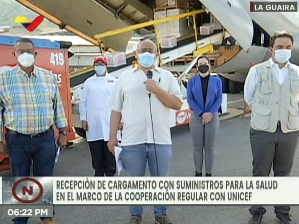 Venciendo al bloqueo arriban a Venezuela más de 5millones de dosis de vacunas con apoyo de la UNICEF