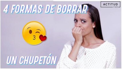 ¿Cómo borrar un chupetón en minutos? | ActitudFem