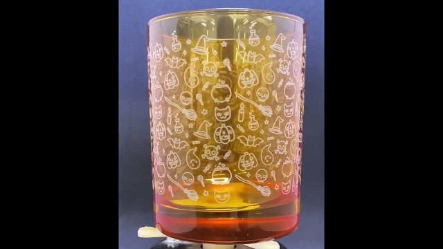 Halloween Wraparound Engraved Glass Quality Glass Engraving