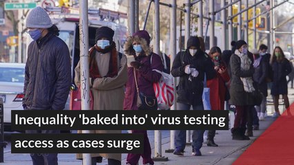 Inequality 'baked into' virus testing access as cases surge, and other top stories in general news from November 23, 2020.
