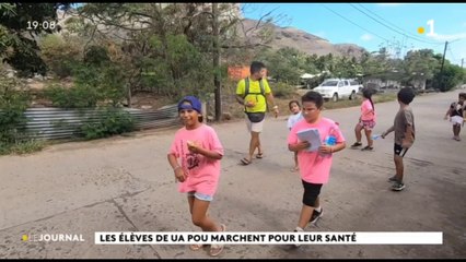 Les élèves de Ua Pou marchent pour leur santé