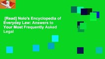 [Read] Nolo's Encyclopedia of Everyday Law: Answers to Your Most Frequently Asked Legal