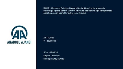 İZMİR - Menemen'de 'zimmet ve irtikap' iddialarıyla ilgili soruşturmada şüpheliler adliyeye sevk edildi